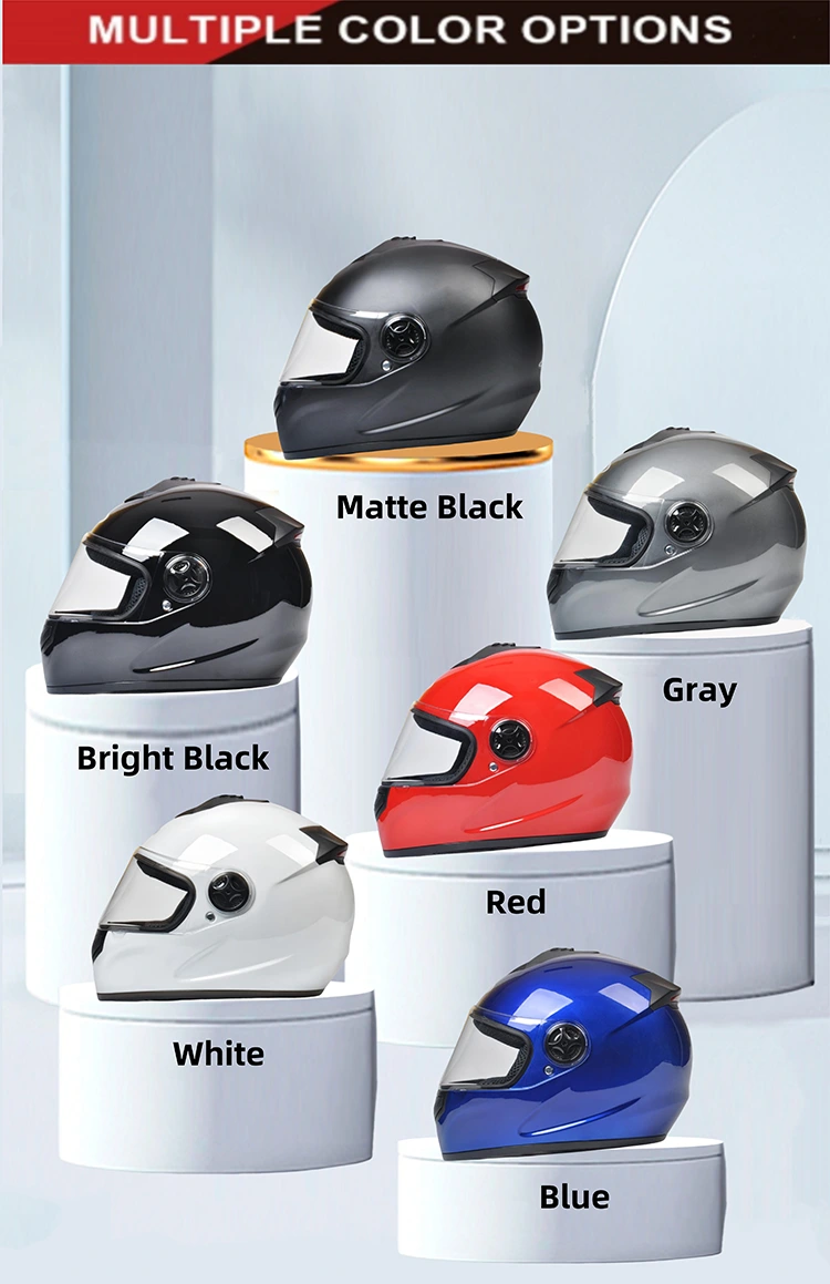 LED Taillight Full Face Motorcycle Helmets
