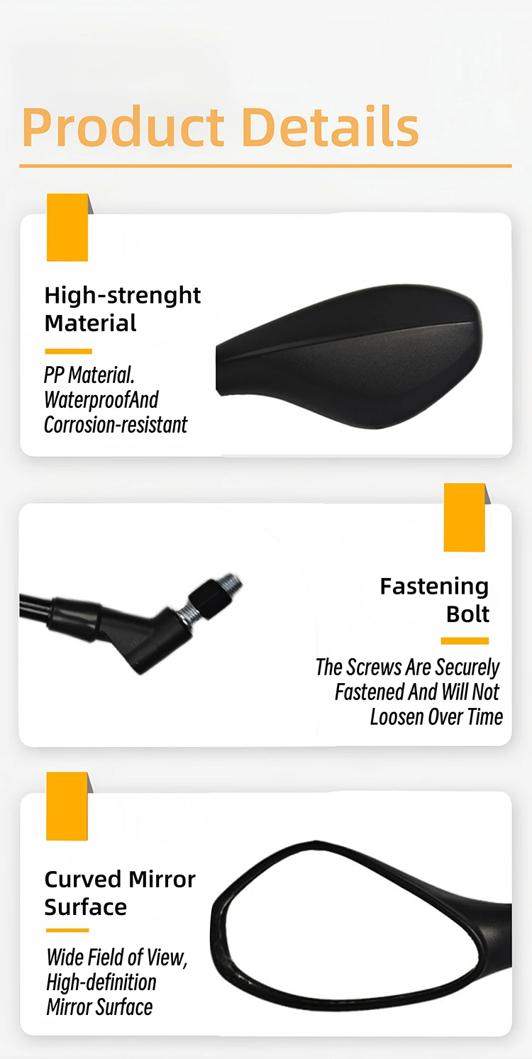 pp Rearview Mirror For Motorcycle