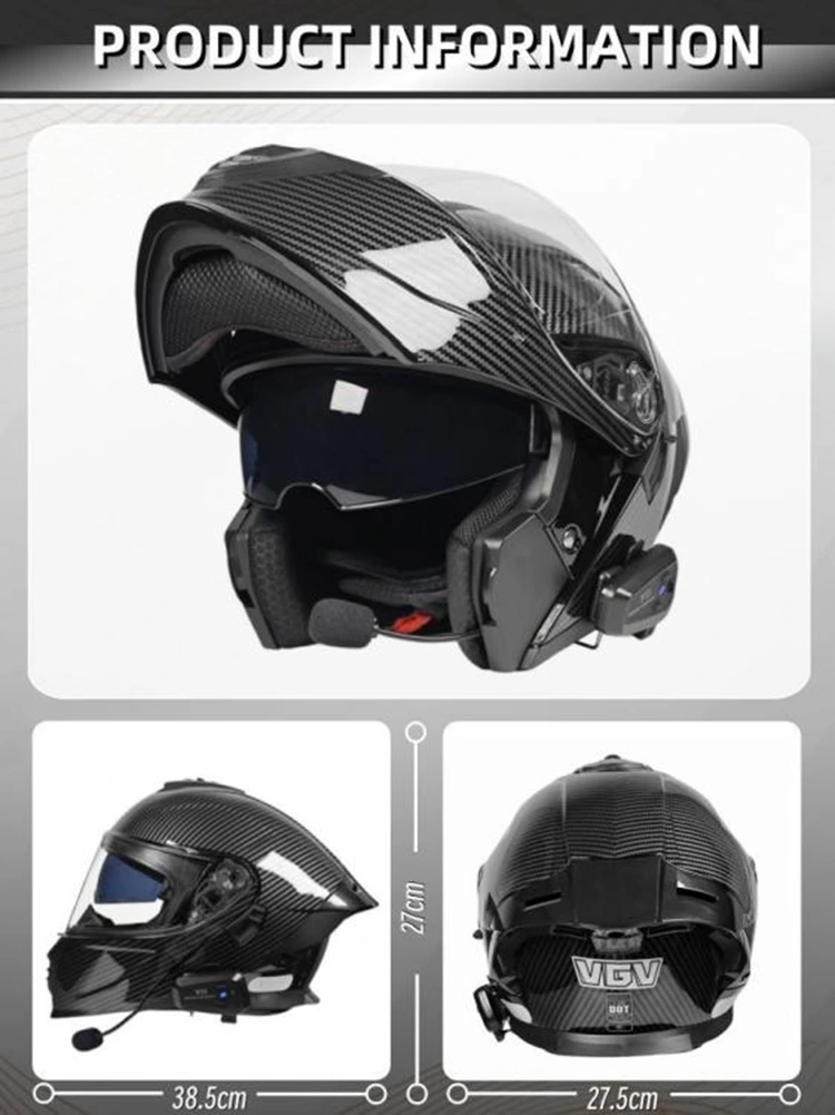 DOT approved Modular Helmets with Bluetooth